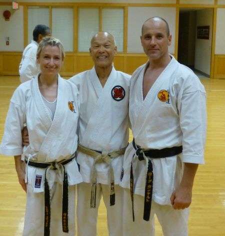 Karate Training in Münster Jörg Gantert Kampfsportschule zusammen mit Sylvie Gantert